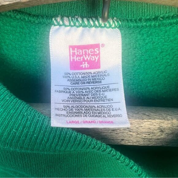 Vintage Ugly Christmas granny sweatshirt crochet Christmas tree - Picture 4 of 4